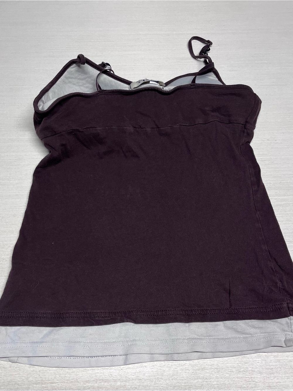 LEI Vintage Y2K Brown Layered Babydoll Tank Top. Med - Picture 6 of 7
